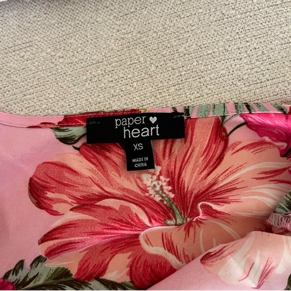 Floral Pink Spaghetti Strap Nightgown - Picture 4 of 4